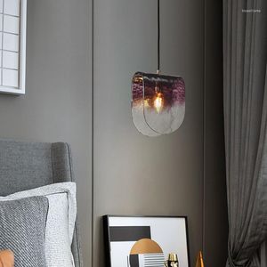 Hängslampor postmodern minimalistisk sovrum sovrum liten ljuskrona modell rum gradient glas restaurang bar bord kafé hängande