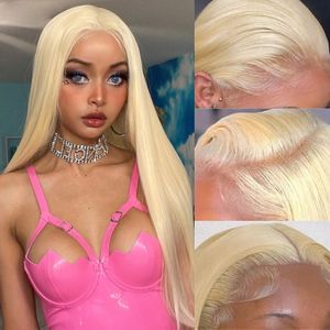 613 HD Spitze Frontal Perücke 13x4 Blonde Spitze Front Echthaar Perücken Für Frauen Vor Gezupft Brasilianische Haar perücken 13x6 Knochen Gerade Perücke