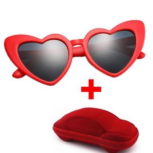 baby girl sunglasses for children heart 2020 TR90 black pink red heart sun glasses for kids polarized flexible uv400 with box62087223T