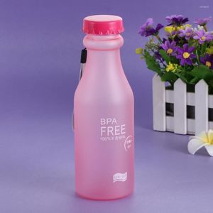 물병 사탕 색상이 깨지지 않는 프로스트 플라스틱 주전자 550ml 야외 병