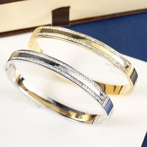 Neue Brief Designer Armreif Armbänder Für Frauen Liebhaber 18k Gold Titan Stahl Armbänder Mode Schmuck Versorgung