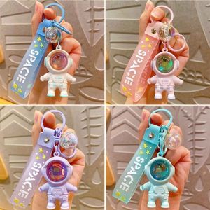 Key Rings Astronaut Sunset Lamp Keychain Pendant Sunset Lights Projector Keyring Spaceman Night Light Keychain for Luggage Tags 230614