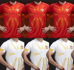 23-24 North Macedonia Camisas de futebol personalizadas de qualidade tailandesa PANDEV 10 BARDHI 17 TRICKOVSKI 7 ALIOSKI 8 Personalize seu próprio vestuário de futebol