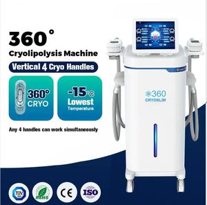 New technology cryolipolysis Fat Reduction Stomach Fat Removal Freeze Machine Cryo Sculpting weight loss machine with 4 handles vacuum cavitation shape machine