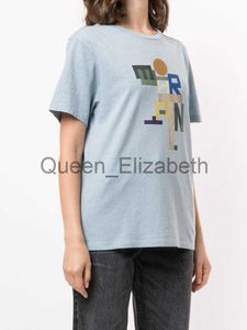 Women's T-Shirt Isabel Marant Women Designer T shirt Letter Digital Printing Bamboo Pure Cotton Short Sleeve Fashion Tops Beach Tees J230615