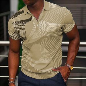 Herren Polos Sommer Herren Poloshirt Gestreiftes T-Shirt Für Mann Atmungsaktive Kurzarm Lässige Revers Tops T-Shirts T-Shirt Mode Bussiness Pullover 230615