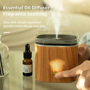 Humidifiers 200ml USB Electric Aroma Diffuser Essential Air Humidifier For Home Room Wood Grain Ultrasonic Cool Mist