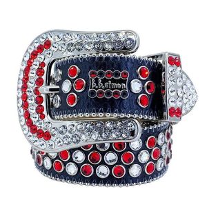 Ремни мужчины женщины BB Simon Belt Luxury Designer Retro Buckle 20 Color Crystal Diamond Drop Deloge Accessories Dhwnma1a