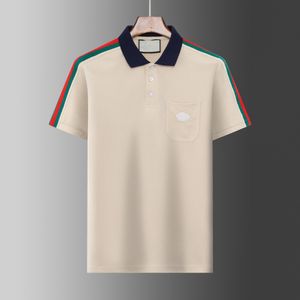 Men's Summer Polo Shirt, Short Sleeve, Loose Fit, Solid Color, Hip Hop Casual Business Sports High Street Polo T-Shirt
