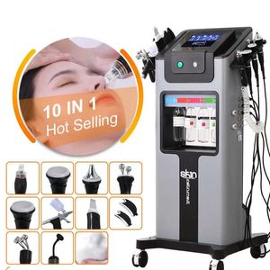 10 em 1 Máquina de microdermoabrasão Hydra Dermoabrasão Water Oxygen Jet Peel Facial Skin Limpeza profunda Face Lifting