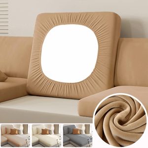 Fodere per sedie Fodera per cuscino del sedile del divano in velluto per soggiorno Copridivano elastico super morbido Protezione per mobili Fodera per divano ad angolo a forma di L 230614