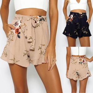 Röcke Frauen Casual Sexy Rock Sommer Rüschen Blumendruck Reißverschluss Kurze Hosen Overall Shorts Kompressionssocken