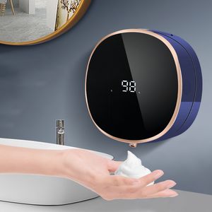 Dispenser di sapone liquido Dispenser automatici di sapone in schiuma per bagno Lavatrice intelligente a mano con ricarica USB Tre colori Materiale ABS di alta qualità 230614