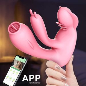 Seks Oyuncak Masajı Kablosuz Bluetooth G Spot Dildo Vibratör Kadınlar Giyilebilir Pantis Uygulama Kontrolü Titreşimli 18 Kadın KEDİ DİL YALDIRMA DILDOS