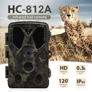 Camcorders HC812A Pet Track Playback Camera 30MP IP65 1080p Resolution Outdoor Waterproof Wild Animal Life Habits Research 2.0 Inch Screen