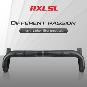 Bike Handlebars Components RXL SL 31.8mm Carbon Drop Bar Road Bicycle Handlebar 380 400 420 440mm UD Matte External Routing Racing Bike Handle Bars 230614