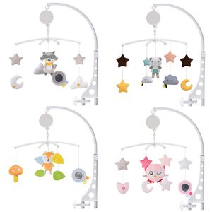 Rattles Mobiles Baby Crib Music Educational Toys Bed Bell Carousel For Cots Spädbarn 012 månader Borns gåvor 230615
