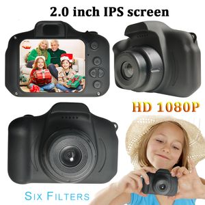 Игрушечные камеры мини -мультипликационные камеры образовательные игрушки для детей 2 -дюймовый экраны HD Digital Video Recorder Campord Kids Girls 230615
