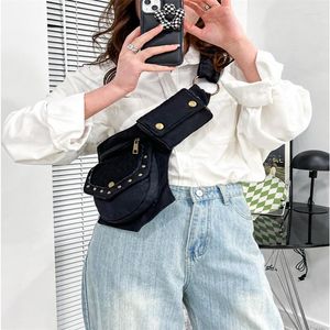 Torby w talii kobiety Fanny pakiet Vintage luksusowe torba na ramieniu na ramię na 2023 Modną klatkę biodrową torebki telefoniczne