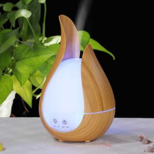 Humidifiers 200ml Air Humidifier Wood Marble Grain Aroma Essential Diffuser Ultrasonic Aromatherapy Humidificador Electric