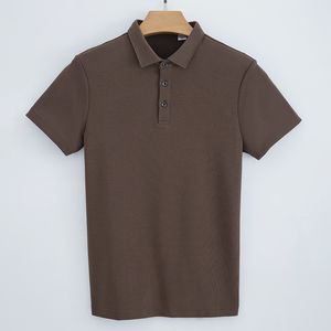 lu Outdoor Mens Polo Shirt Mens High-end Solid Color Short Top Men Short Sleeve Business Casual Summer P1050