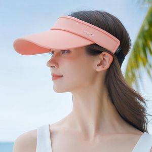 Шариковые шапки foux sun hats hight men mids kids summer пустые топ -мальчики Grils shade visor uv защита от чистого цвета регулируемое корейское японский язык