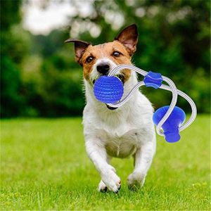 Dog Ball Pet Игрушки с всасывающим чашкой резиновый собака игрушки игрушки щенки игрушки для собак собаки игрушки для маленьких крупных собак Petshop популярные игрушки