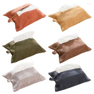 Storage Bags Cotton Linen Tissue Box Paper Towel Organization Container Household For School Office Dormitory Party Decoration