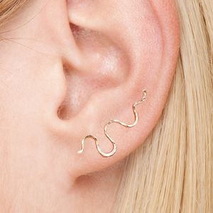 Ear Cuff 925 Silver Ear Climber örhängen Handgjorda smycken Guldfyllda smycken Punk Oorbellen Boho Minimalistiska piercingörhängen 230614