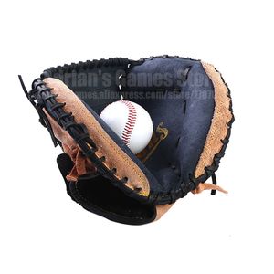 スポーツグローブスエードレザーインフェルダーベースボールグローブ1ボール野球セットミトン野球ミット230614