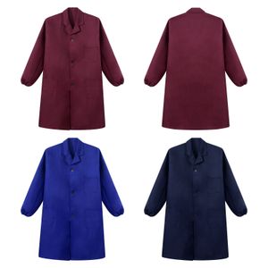 Herren Trenchcoats XXL3XL Männer Frauen Umlegekragen Mantel Langarm Arbeitskittel Uniform Button-Down Maschine Mechaniker Arbeitskleidung Arbeiter Kostüm 230615