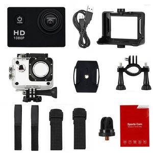 Filmadoras bateria removível portátil 1,5 polegadas lcd 12mp câmera hd 1080p mini para esportes aquáticos ao ar livre dv filmadora