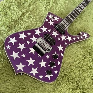 Purple Star Iban i Iceman Guitar of Fast Free Ship