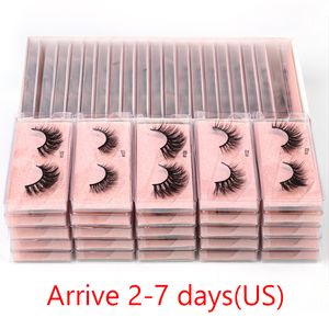 Makeup Tools Wholesale Natural Eyelashes 41050200pcs 3d Mink Lashes Faux Soft Fluffy Handmade False In Bulk 230614