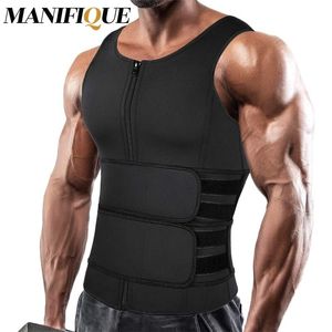 Supporto lombare Uomo Dimagrante Body Shaper Trainer Maglia Camicia Sauna Sudore Compressione Canottiera Allenamento Canotte Shapewear Grasso 230614