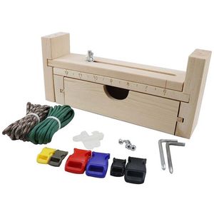 Klättringslöser DIY Tool Armband Woven Workbench Längd Justerbar manuell träparacord Jigs Set Rope Weaving Maker Platform 230614