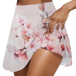 Skirts Womens Daily Leisure Exercise Printed Skirt Tennis Sports Short Shorts Laye Hinge