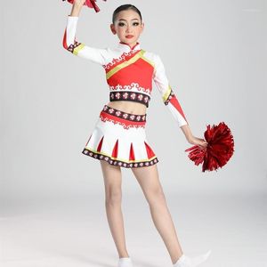 Stage Wear Children's Latin Dance Campus Cheerleading Performance Costume Boys And Girls Aerobics Group