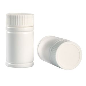 60 ml tom pillerförpackningsflaskor bärbar vit rund PE -plastpulvermedicin hållare tablett container fodral för apotek vitaminer