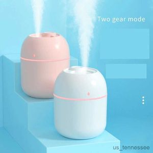 Humidifiers 220ml Air Humidifier Mini Ultrasonic USB Essential Diffuser Car Purifier Aroma Mist for Home LED Night Lamp R230615