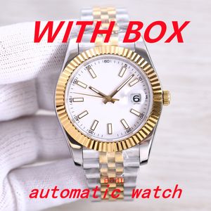 Neue Herren-Automatikuhr für Sportmaschinen, 41 mm, 904L, komplett aus Edelstahl, beleuchtet, wasserdicht, Saphir-Business-Klassiker-Uhr mit Box