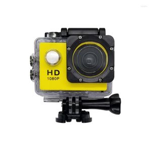 Filmadoras Câmera de esportes ao ar livre Action Filmadora destacável Bateria mini 1,5 polegadas LCD 12mp portátil HD 1080p à prova d'água
