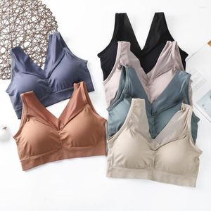Yoga Outfit Sexy Backless Sports Bras For Women Seamless Shockproof Running Bralette Gym Sportswear Fitness Vest Bra Woman Padded Top