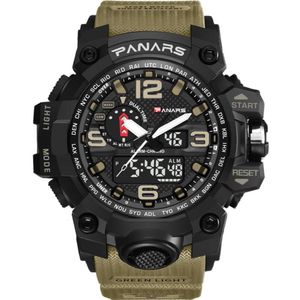 PANARS Camouflage Taktische Digitaluhr Men039s Mode Sport Armee Uhr Wasserdichte LED Elektronische Armbanduhren Mit Box607331296w