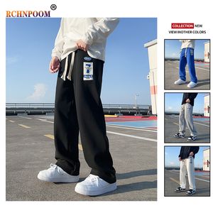 Mens Pants Men Fashion Loose Straight Sweatpants Hip Hop Casual Jogging High Quality Streetwear Harajuku Byxor Märke 230614