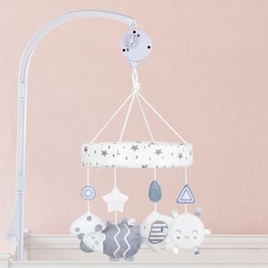 Chocalhos Mobiles born Baby Bed Bell Crib Chocalho Cartoon Animal Mobile Brinquedos Pendurados Dol Accessories for 012 Meses 230615