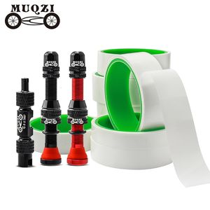 Bike Groupsets MUQZI Tubeless Tire Kit MTB Road Rim Sealing Tape Schrader Core Removal Tool Cycling Accessories 230614
