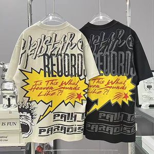 T-shirt da uomo Real Po Hellstar T-shirt American High Street Hip Hop Alphabet Stampa HELLSTAR T Shirt Uomo Donna Estate manica corta Top Tee 230615