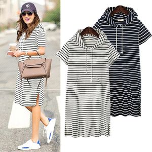 Maternity Dresses Women Summer Casual Striped Maternity Dresses Clothes Short Sleeve Knee Length Pregnancy Dress Session Pleated Baby Shower Pink 230614