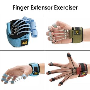 Manopole Finger Gripper Strength Trainer Yoga Resistance Band Flessione ed estensione Dispositivo di allenamento Force Grip 230614